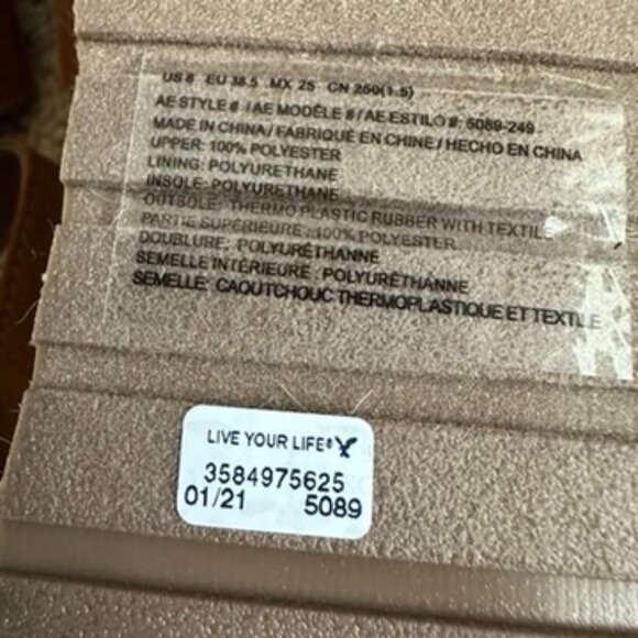 American Eagle Outfitters Tan Espadrille Sandals - Picture 9 of 9